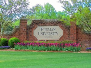 Furman University Sign
